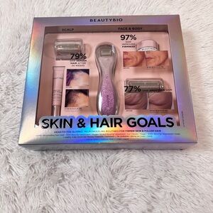 BeautyBio Skin & Hair Goals Set Head to Toe GloPro Microneedling